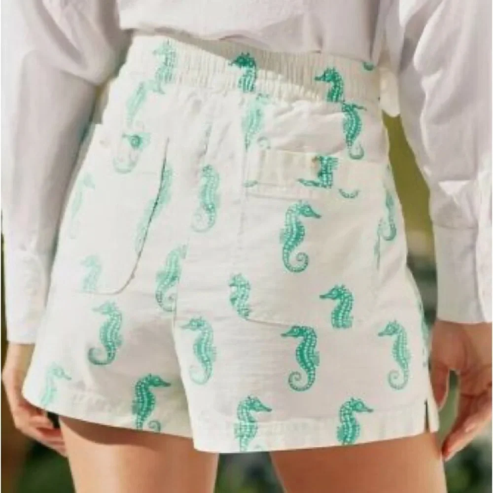 ✨ Anthropologie Escape Seahorse Shorts Sz XL - Picture 3 of 6